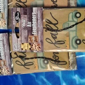 Air Fresheners Warm Vanilla Scent  (3) 3 Packs Brand New  9 Total